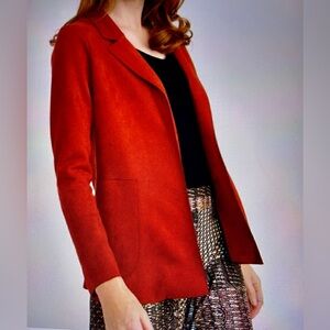 Joseph Ribkoff Brick Fiery Red Blazer